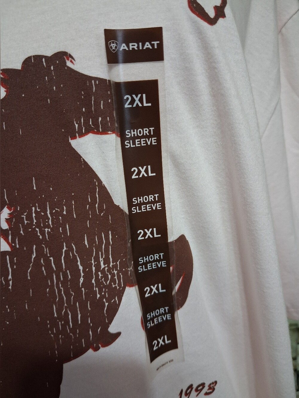 NWT 2XL Pink Ariat Women's Wild West Rodeo Short Sleeve Graphic T-Shirt - Picture 3 of 4
